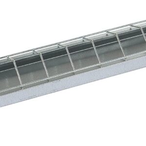Alimentador galvanizado para gallinas 100 x 10 cm