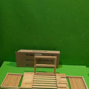 Bandeja Bañera de Bambú Ajustable 44-(80 extensible) x 23,5 x 4,5 cm