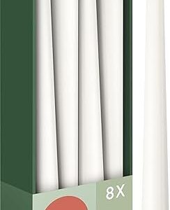 Bolsius Velas cónicas Blanco 8 unidades