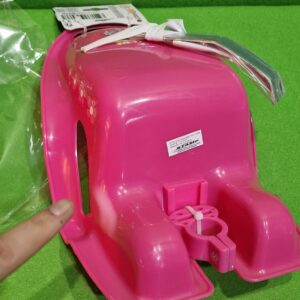 Stamp- Silla portamuñecas Minnie RN246500, Rosa, 20 cm con Sistema de fijación Universal, se Fija en Todo Tipo de Manillar, Correa de Velcro para sostener la muñeca.