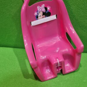 Stamp- Silla portamuñecas Minnie RN246500, Rosa, 20 cm con Sistema de fijación Universal, se Fija en Todo Tipo de Manillar, Correa de Velcro para sostener la muñeca.