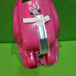 Stamp- Silla portamuñecas Minnie RN246500, Rosa, 20 cm con Sistema de fijación Universal, se Fija en Todo Tipo de Manillar, Correa de Velcro para sostener la muñeca.