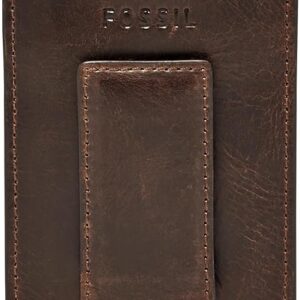 Fossil Men's Derrick Tarjetero de piel