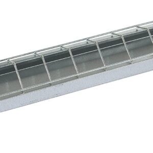 Alimentador galvanizado para gallinas 100 x 10 cm